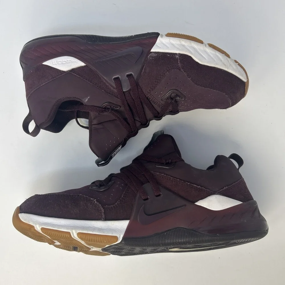 Nike Zoom Train Command Leather Deep Burgundy Maroon Size 7.5 Men AA3984-609‎